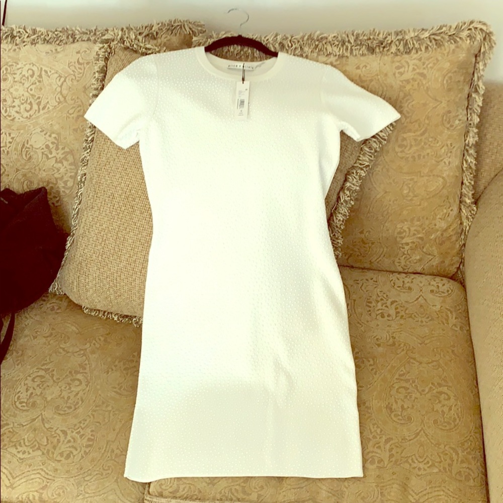 White Alice + Olivia Dress